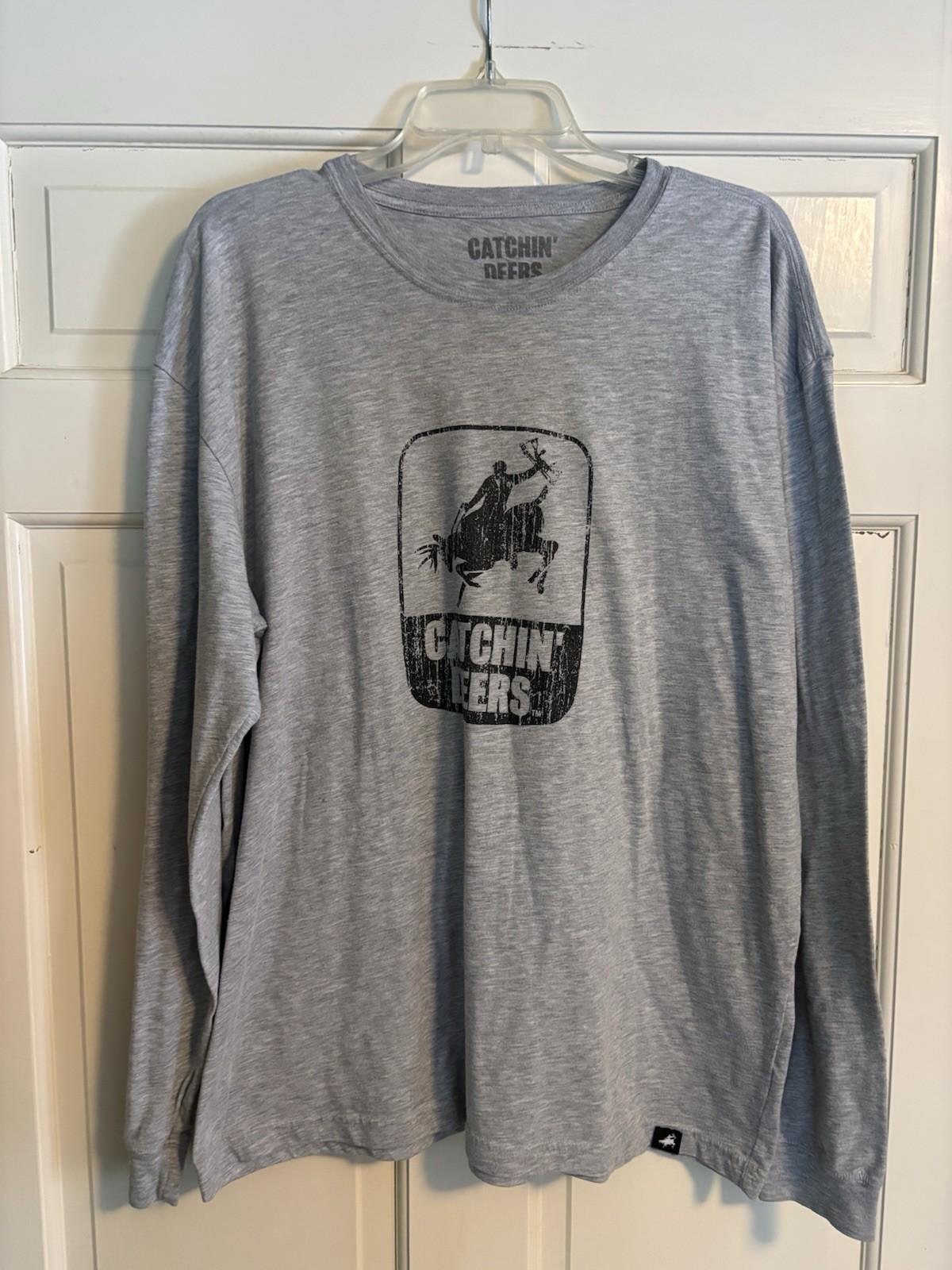Catchin’ Deers Long Sleeve Funny T-Shirt. 90/10 Cotton/poly