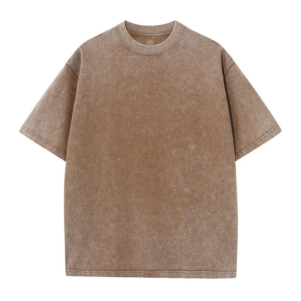 Oversized Washed T-Shirt Mens 100% Cotton Gym Fitness Loose Drop Shoulder Tee