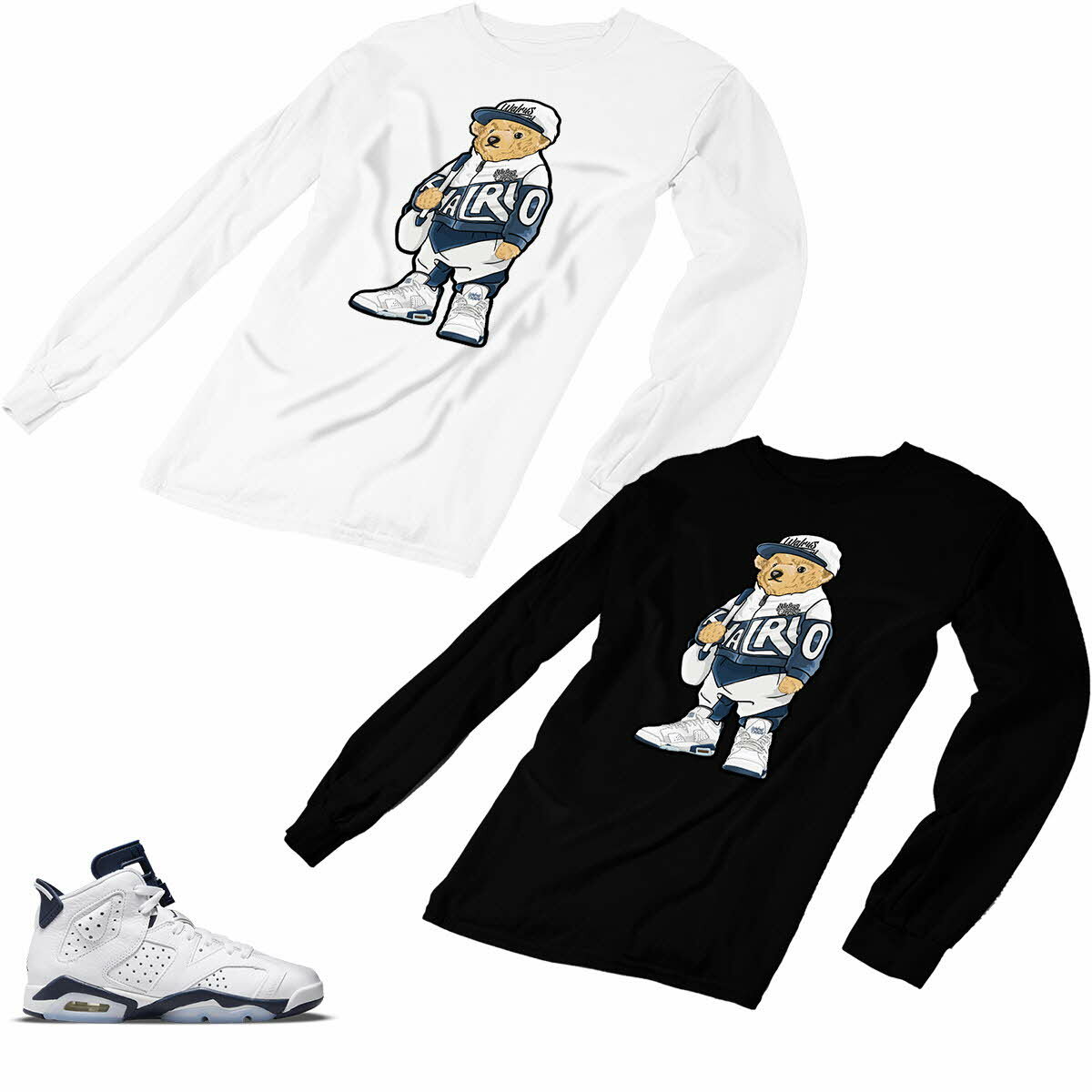 Jordan 6 Navy Matching Custom Designed T shirt / hoodie / Hat JD 6-31-10