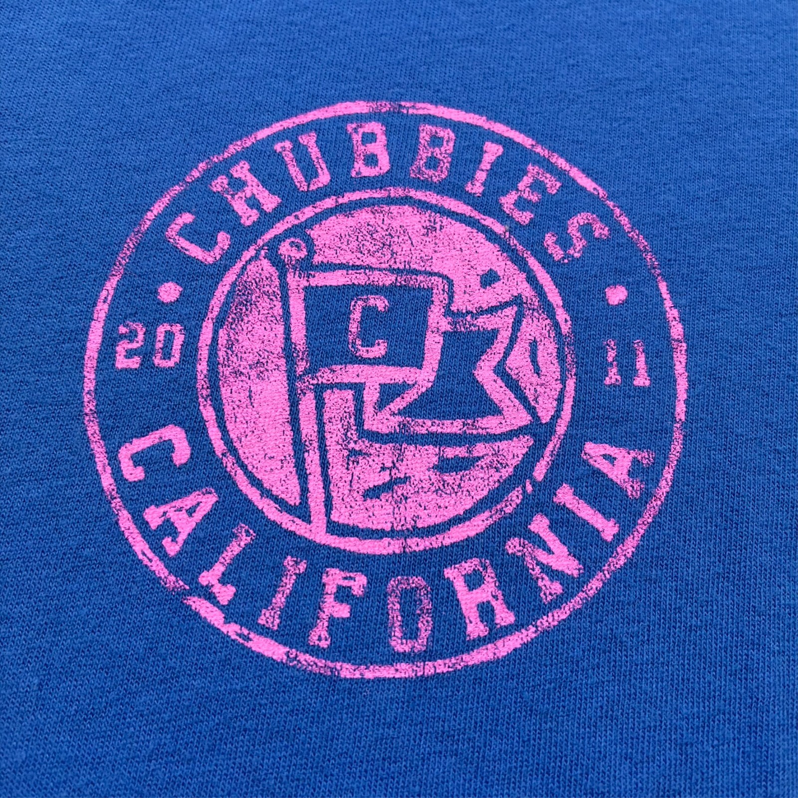 Chubbies California The Weekend Has Arrived Mens T-Shirt M Blue Short Sleeve