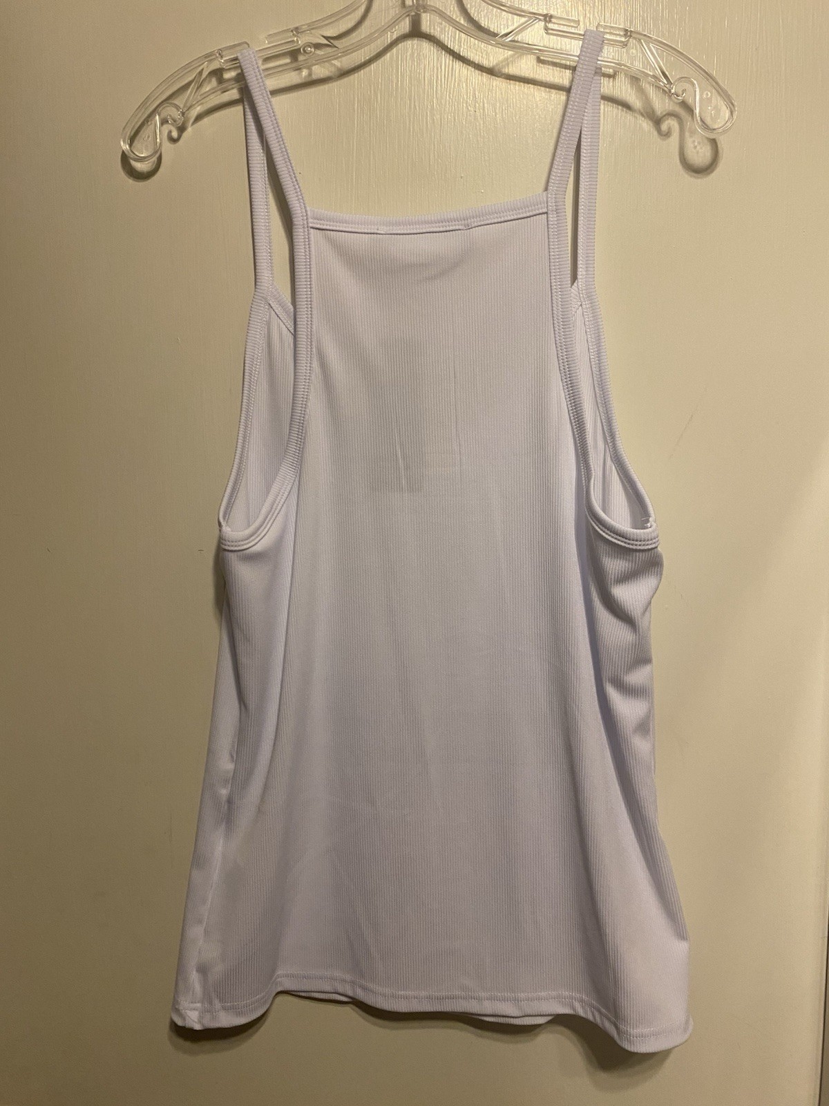 Incerun Men’s Scoop Neck Deep Cut Arms Tank Top White Size Medium Stretch NWOT