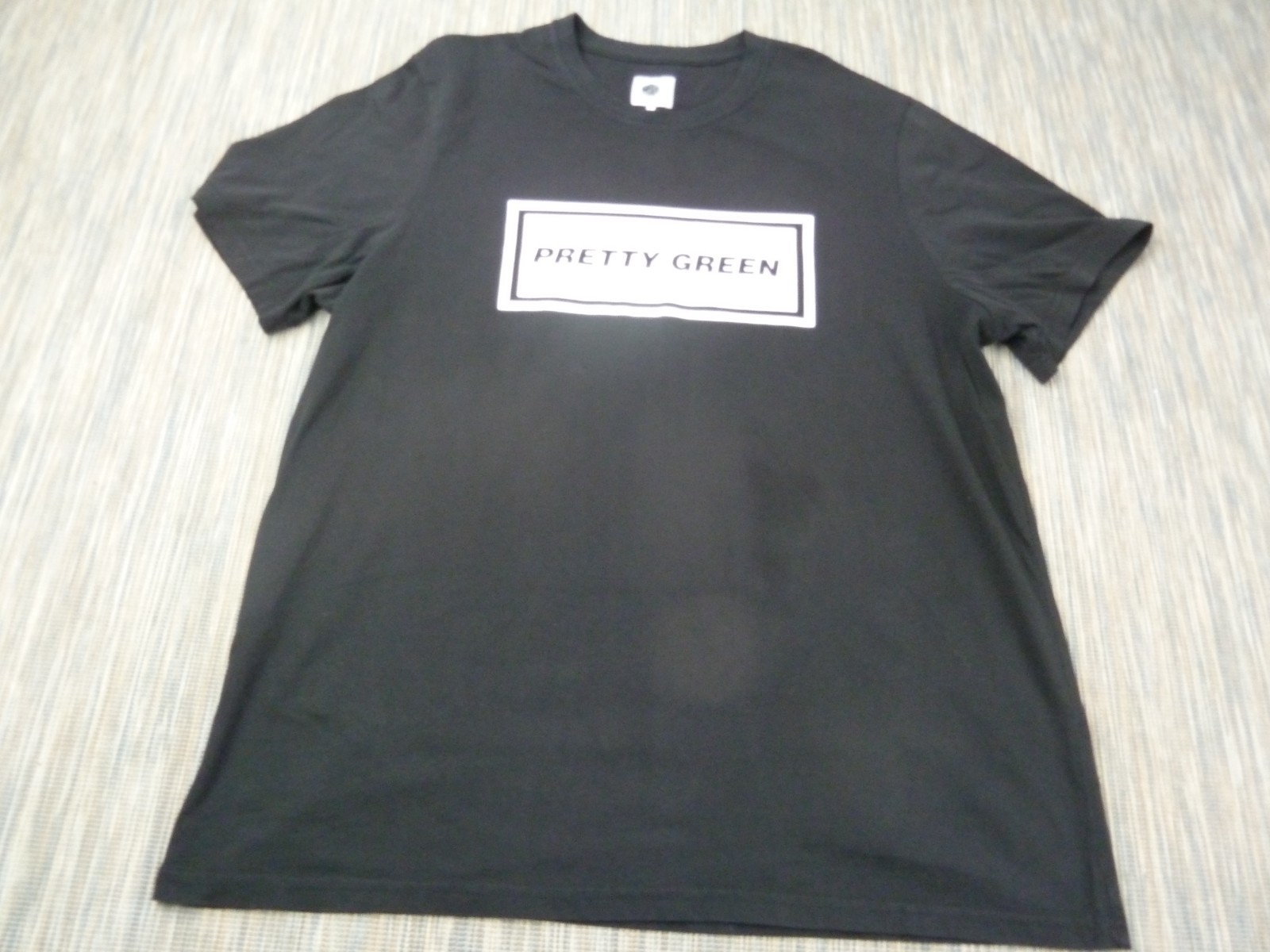 Pretty Green T Shirt Men Extra Large Black Logo Print Casual Cotton Tee Spellout