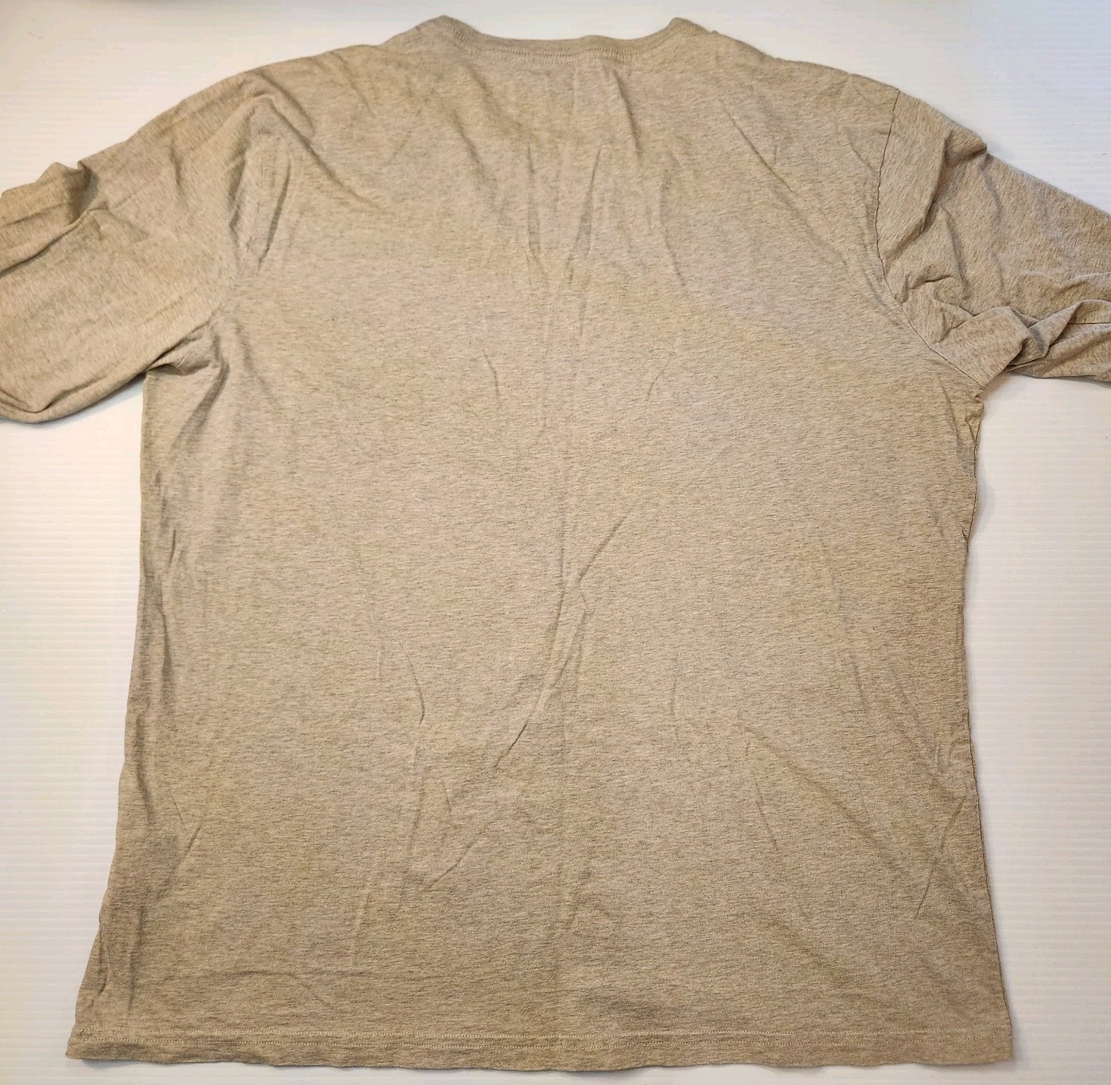 Pact Long Sleeve Tees (2 Pack) Mens Large Grey & Beige Organic Cotton Crewneck