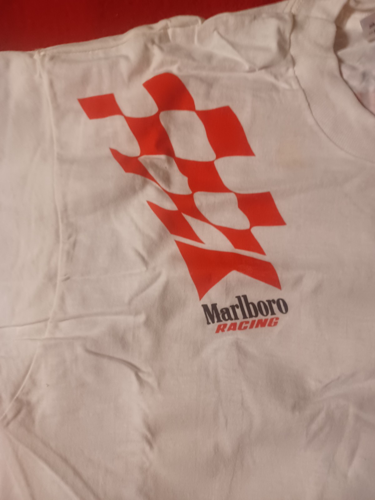 Vintage 90s Marlboro Racing Team Promo T-Shirt XL Size Original Packaging