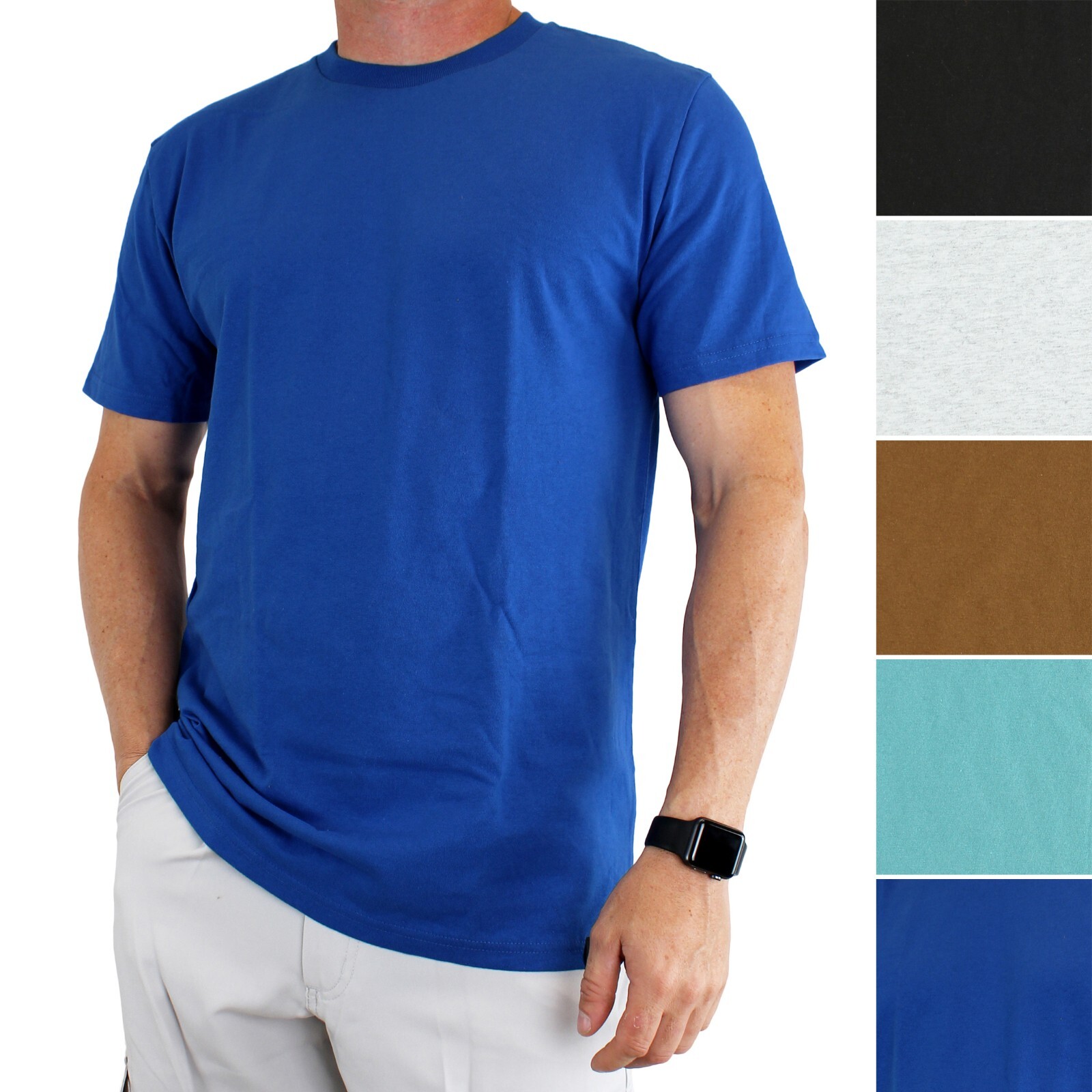 Dickies’ Men’s T-Shirt Basic No Pocket Short Sleeve Tee, 100% Cotton Crew Neck