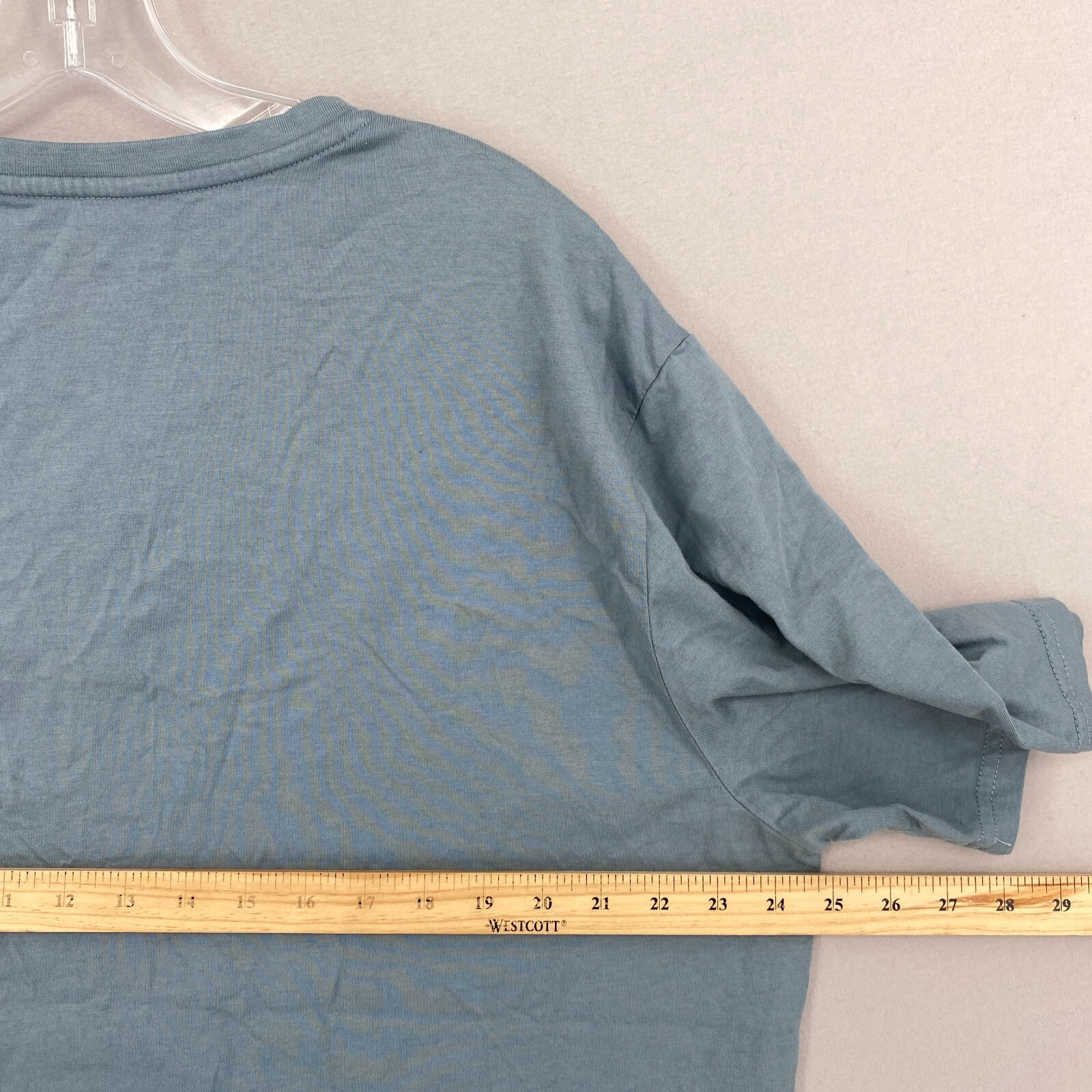 Free Fly Henley Short Sleeve Shirt Mens 2XL Blue Bamboo Cotton Casual Athletic