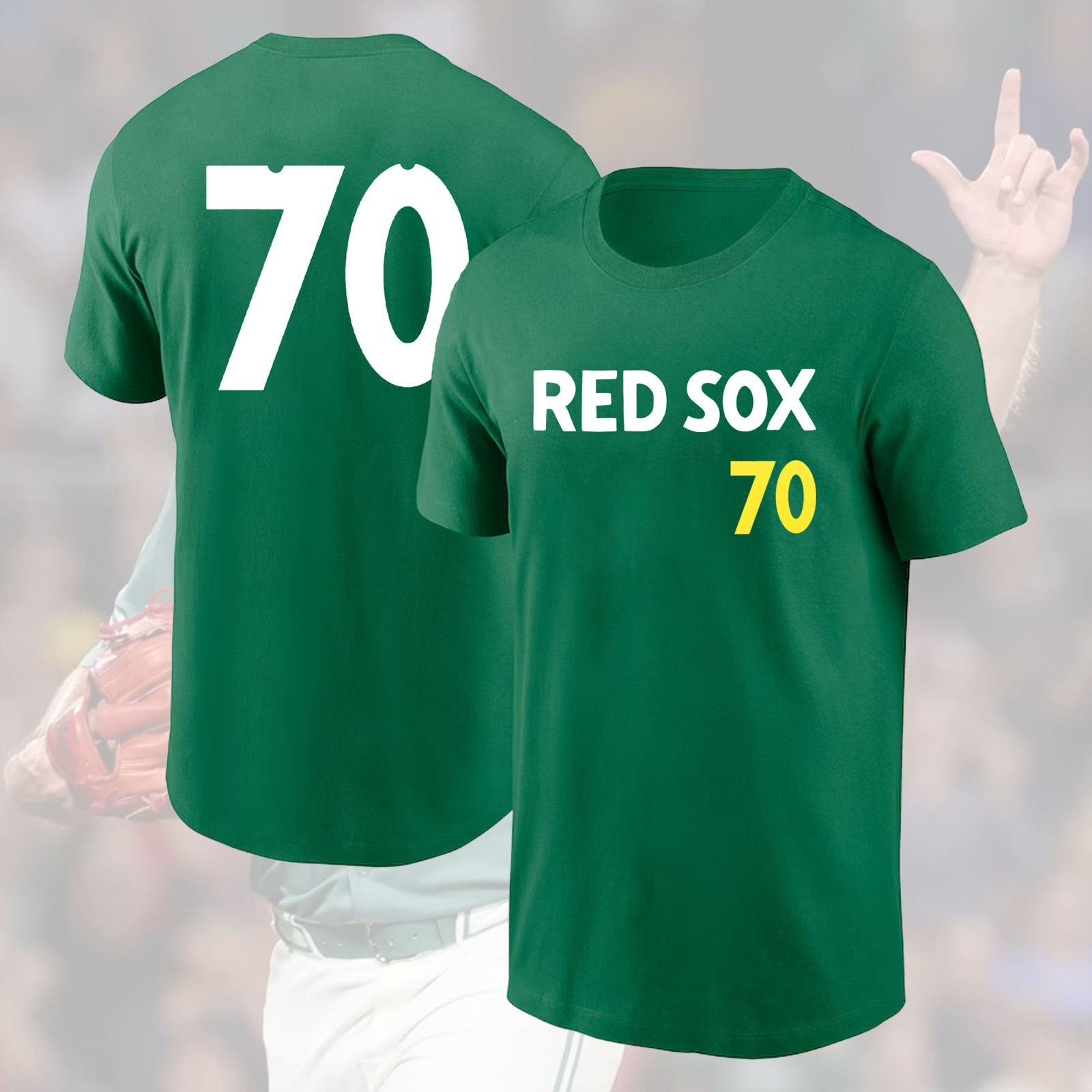 NEW SALE! Payton Tolle #70 Boston Red Sox 2025 Name & Number For Fans