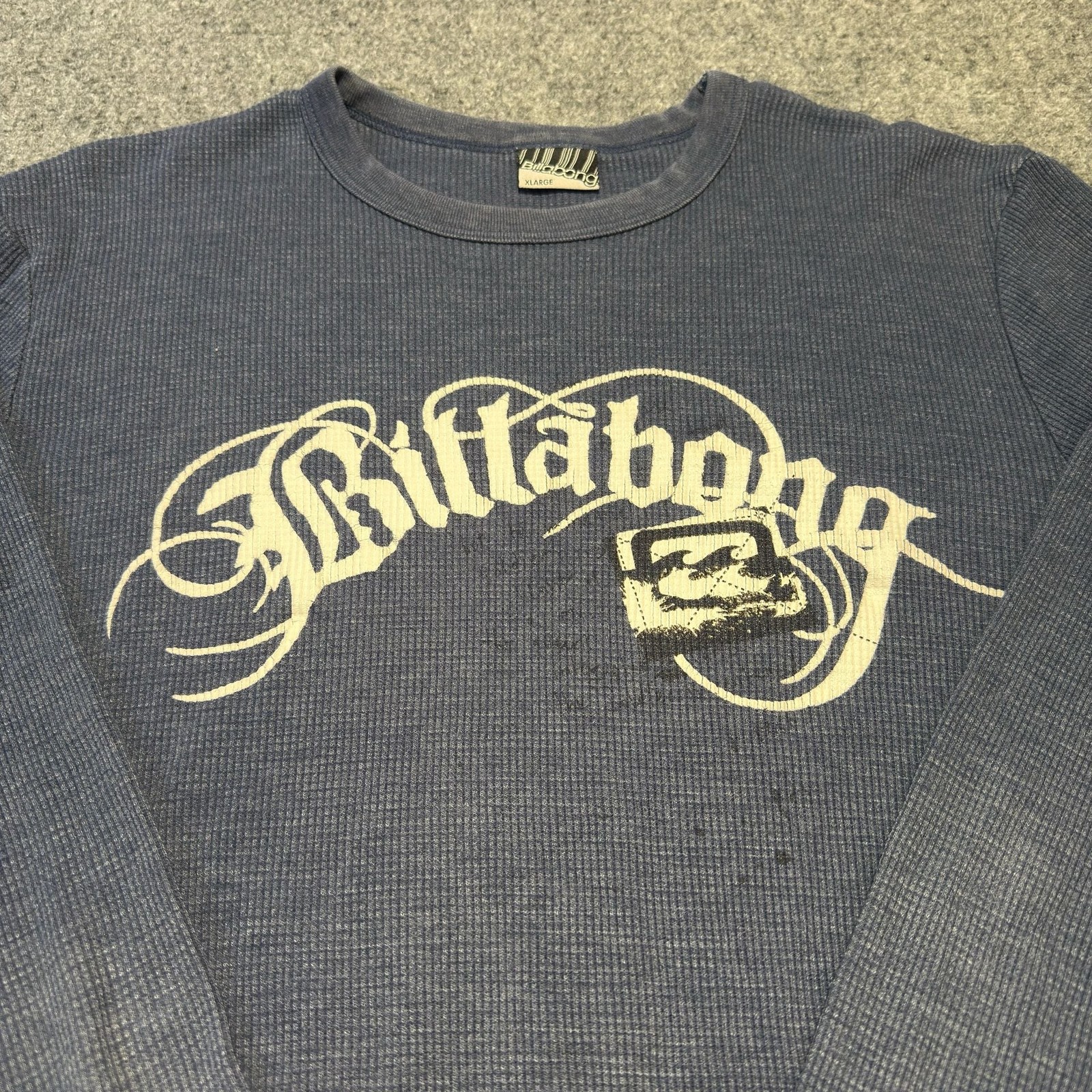 Vintage Billabong Y2K Waffle Knit Thermal Long Sleeve Shirt