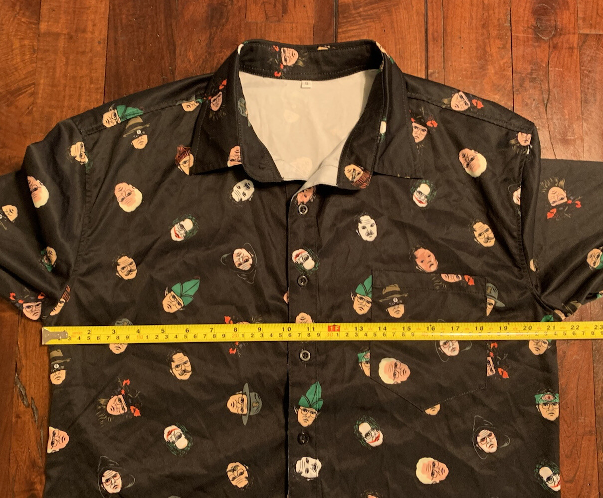 Dwight Schrute Many Faces Of Shirt Mens Small The Office TV Show Rainn Wilson