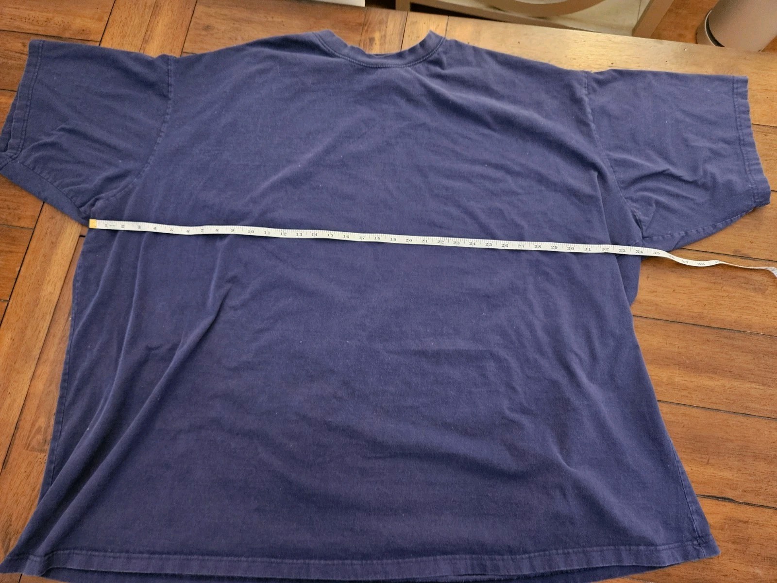 Greystone Mens Shirt 8X Tee Short Sleeve Blue Cotton Crew Neck Comfy Casual