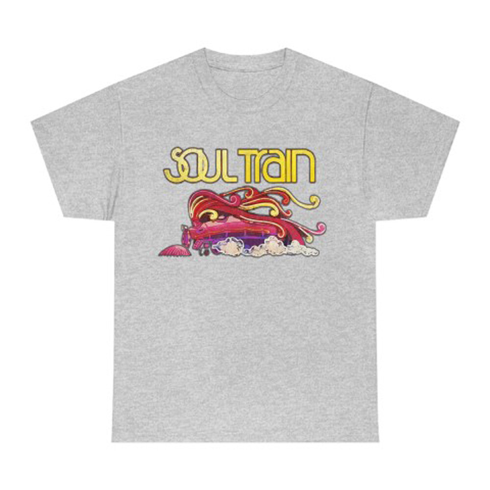 Soul Train Music TV Show Logo Men’s Gray T-Shirt Size S-5XL