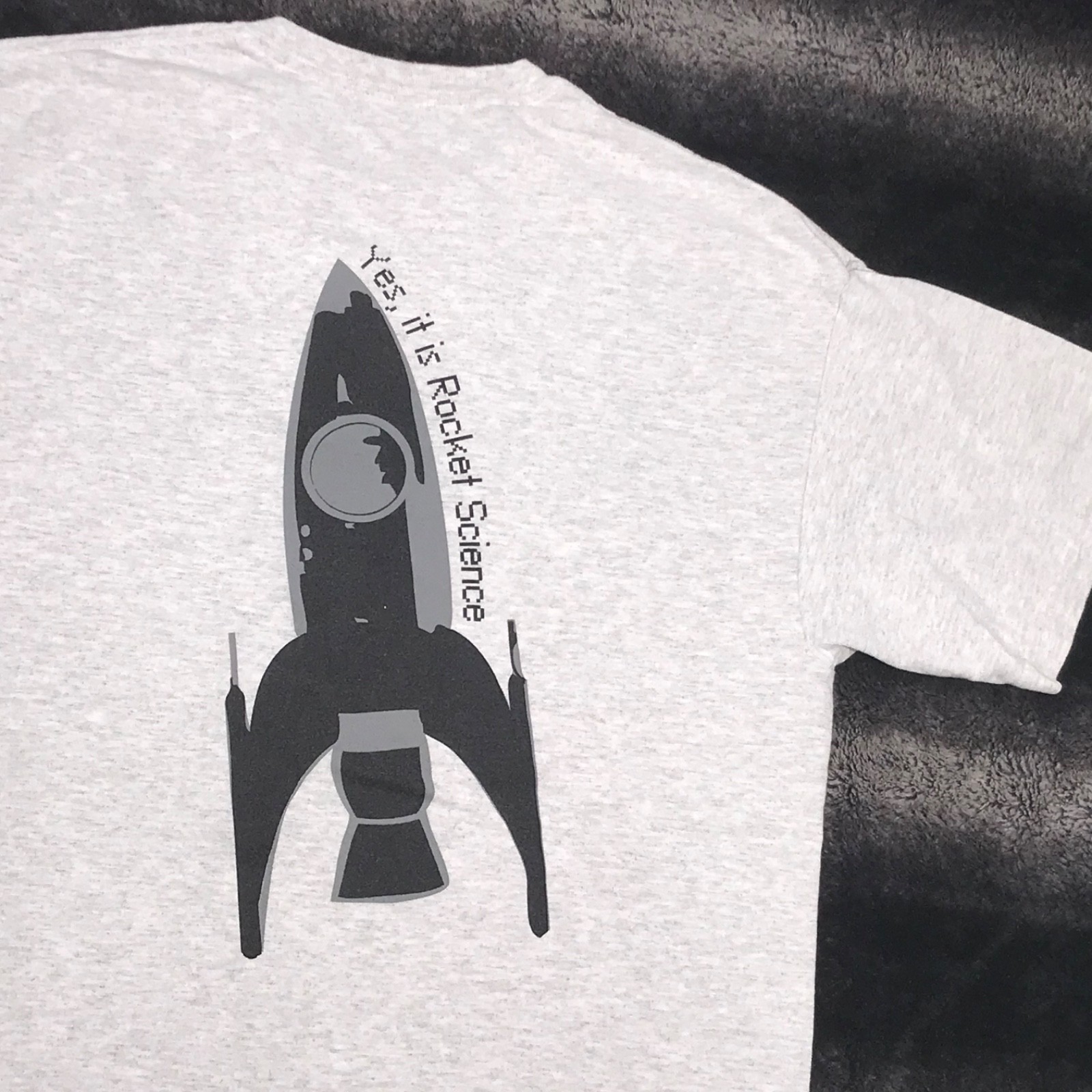 VTG Y2K J.A.N.N.A.F. “Yes its Rocket Science” Space Research (L) Gray T-Shirt