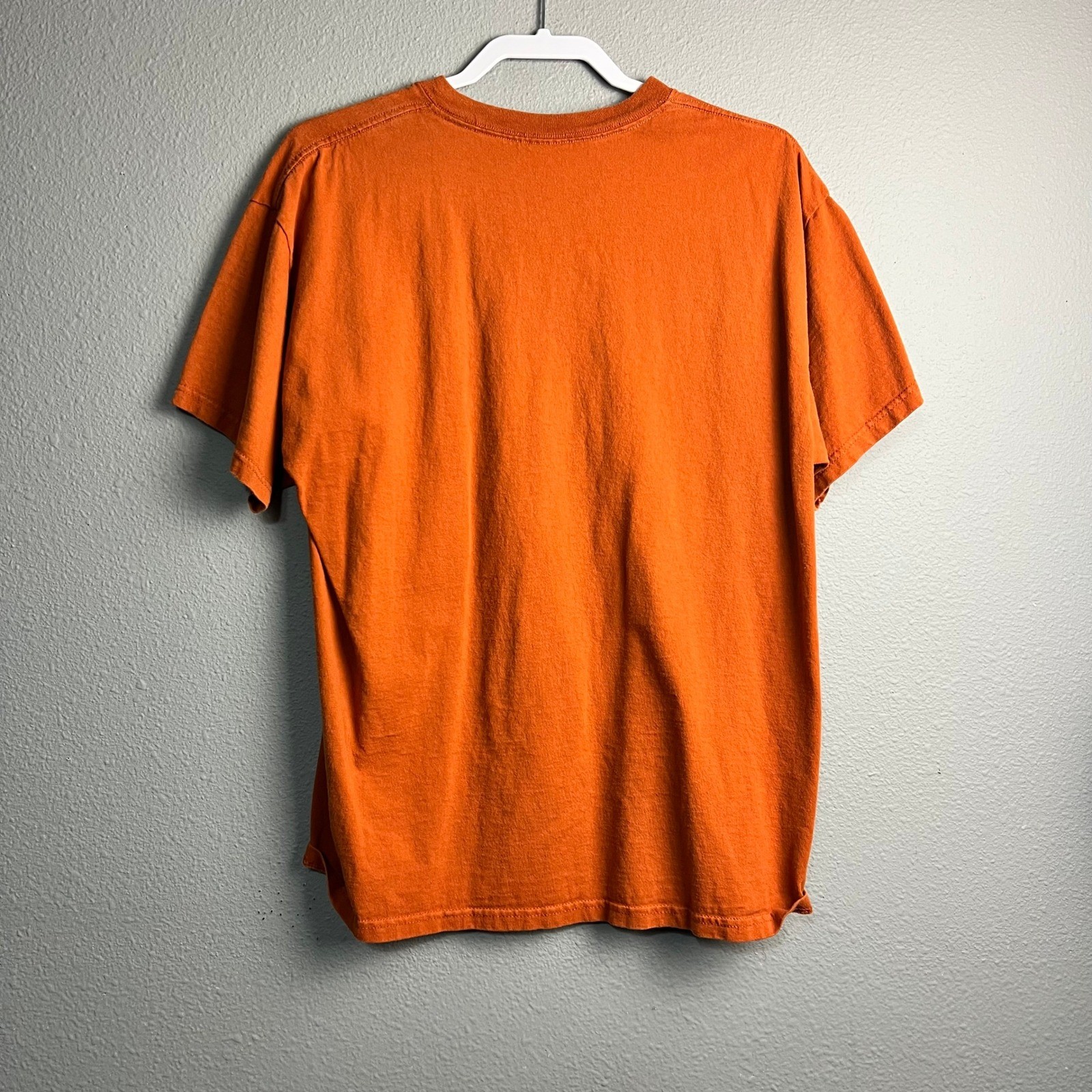 Set of 2 TX Longhorns Football Fan Graphic T Shirt Charcoal Gray L G Heathered