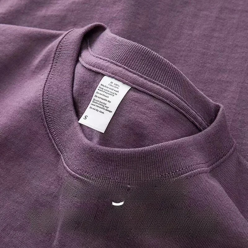 400GSM Heavyweight Oversized T-Shirt Men Cotton Loose Fit Drop Shoulder Tee
