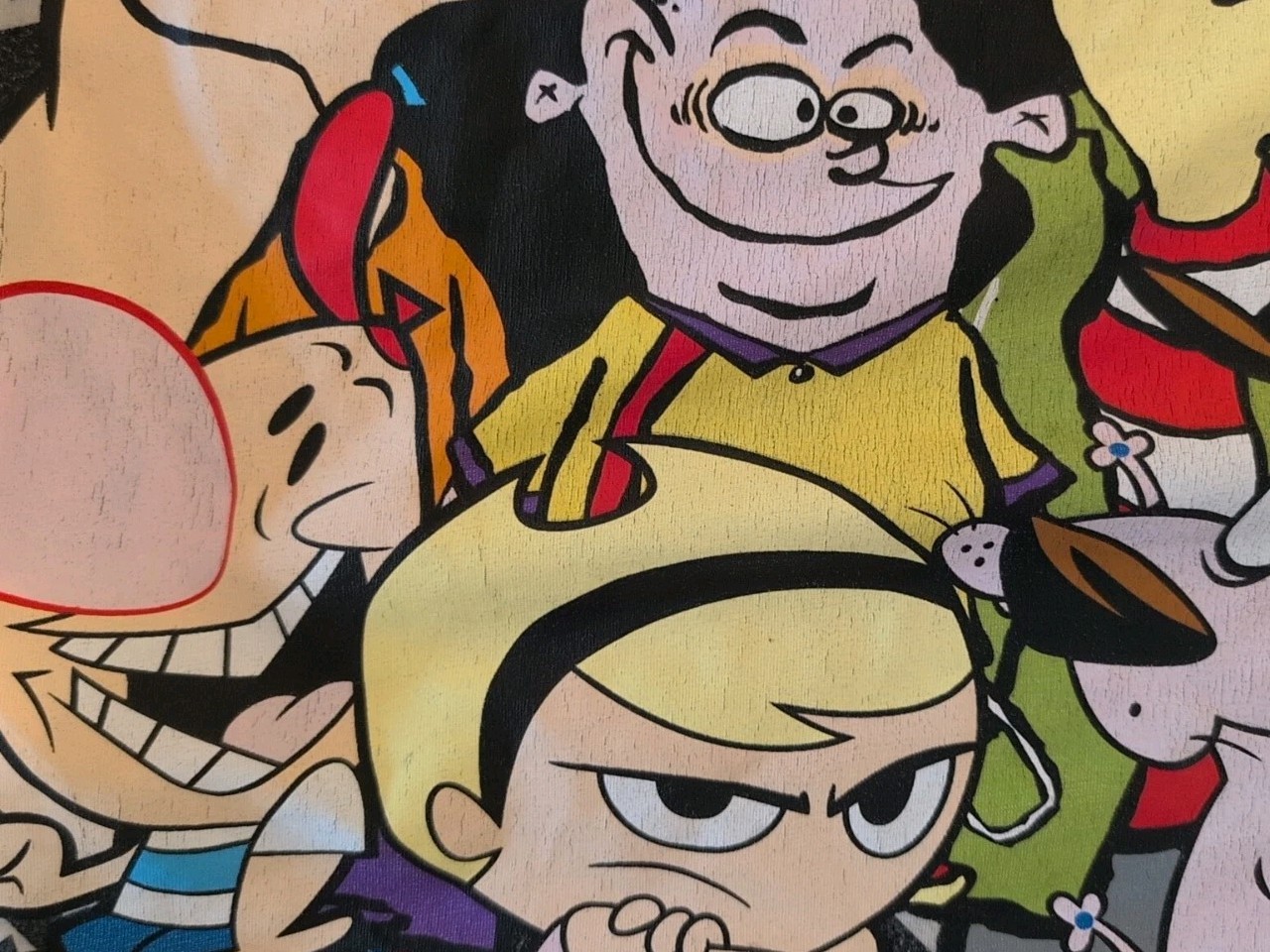 Cartoon Network All Over Character Graphic Print T Shirt Medium