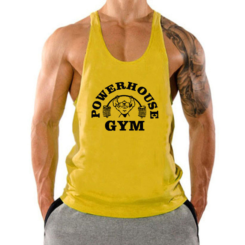 Men’s Gym Stringer Bodybuilding Tank Tops Workout Muscle Vest Sleeveless Shirts