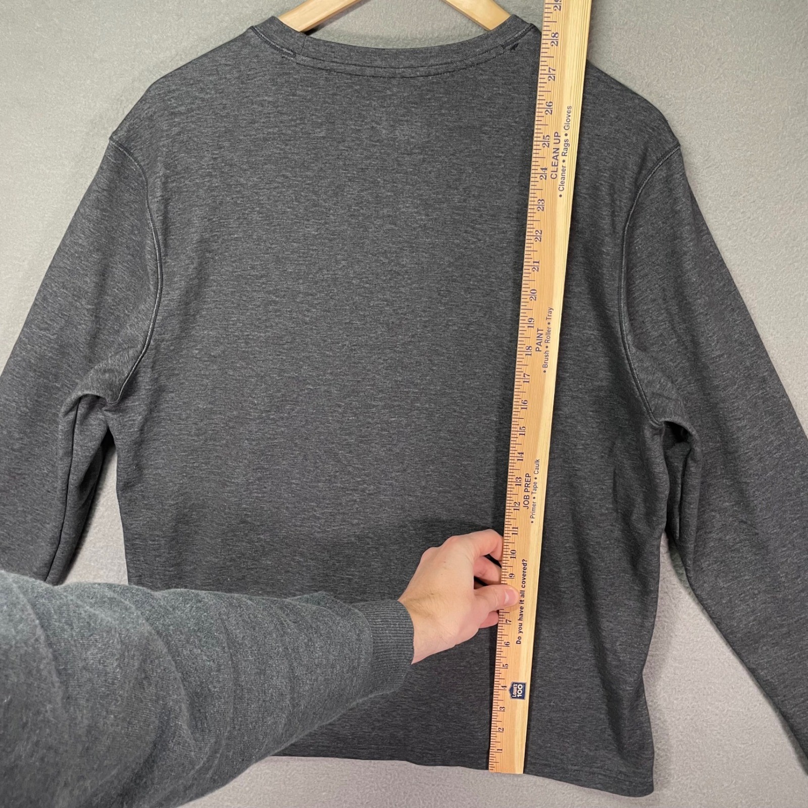 Mondetta Outdoor Project Long Sleeve Shirt Mens L Gray Excellent Polygiene Tee