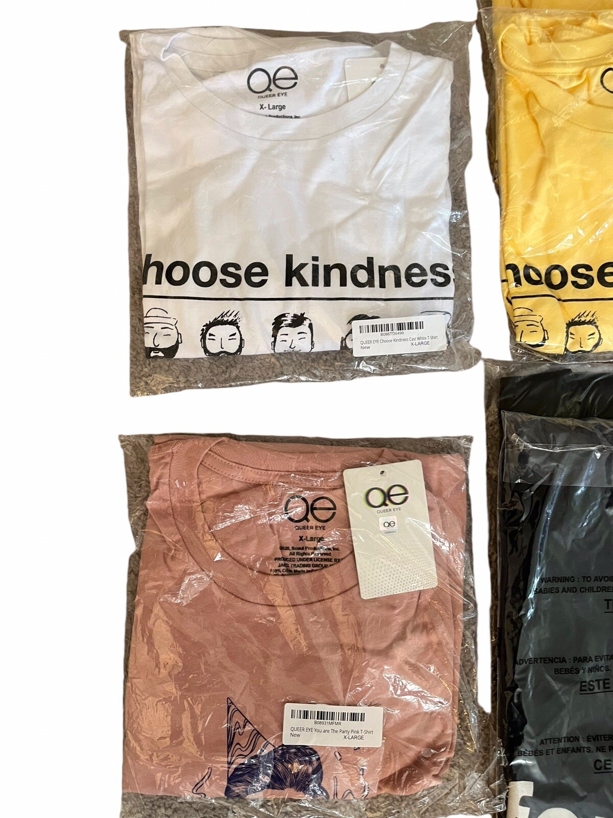 Huge Lot of (19) Queer Eye TV Show Shirts (T-Shirts & Tank Tops) Mostly L & XL