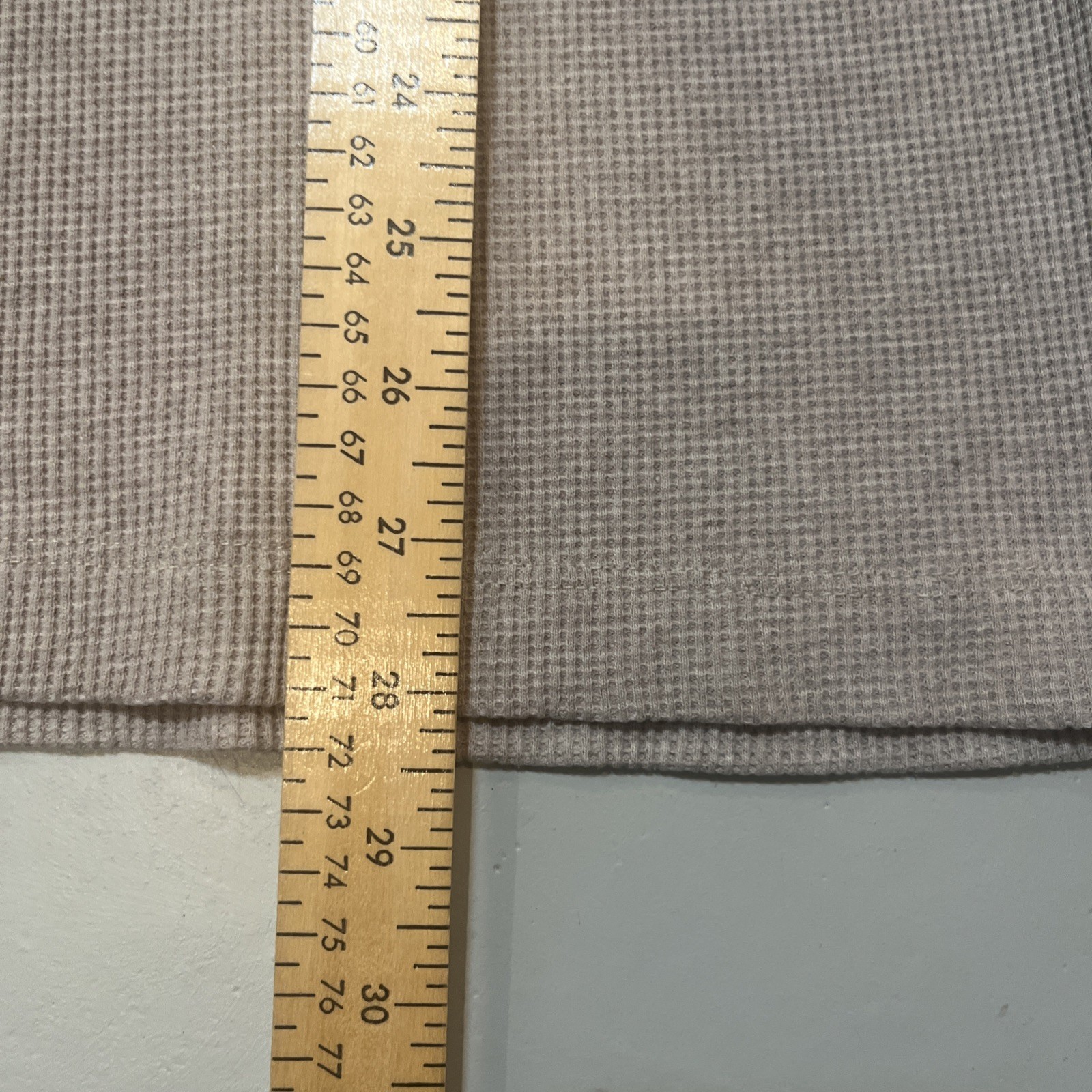 Taylor Stitch Waffleknit Henley Thermal Shirt Heavyweight Solid Sz. 42