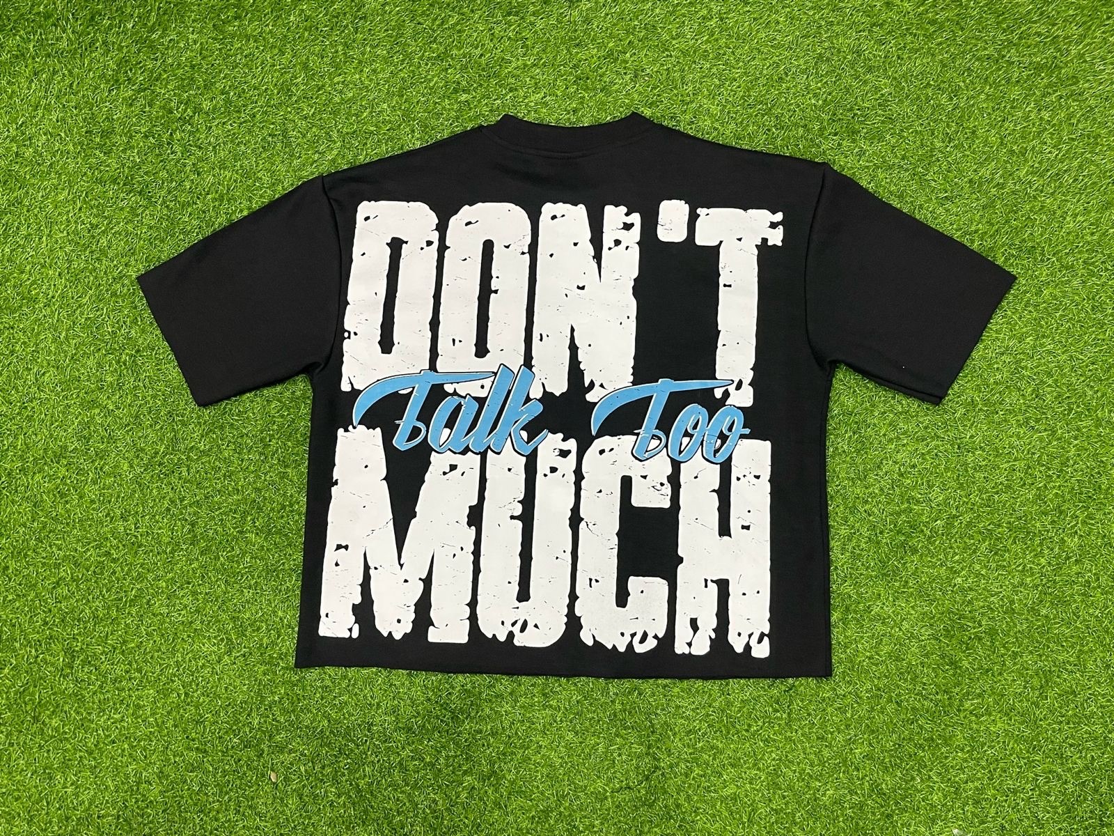 Don’t Talk Too Much Oversized Cropped Tee | Premium Streetwear Shirt