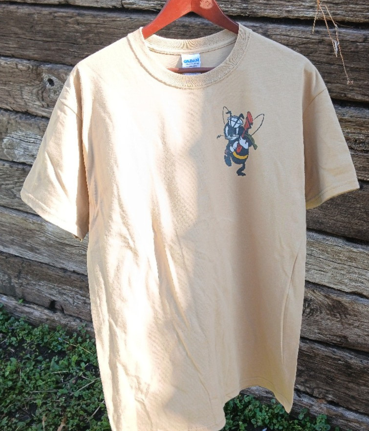 US Navy SeaBees T-Shirt Khaki Brand New! 100% Pre-Shrunk Cotton Size M, L, XL
