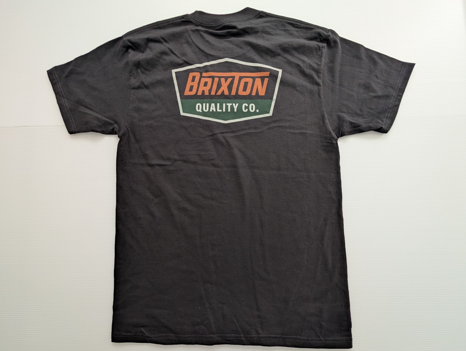Brixton Quality Co Graphic T Shirt Mens Black Logo Tee