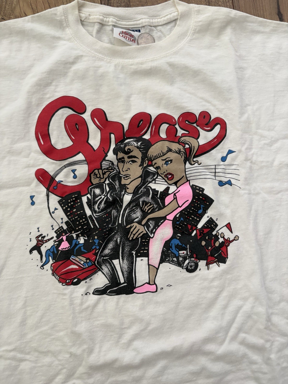 80S Style Grease Movie Musical romantic comedy Unisex Fan Sz L