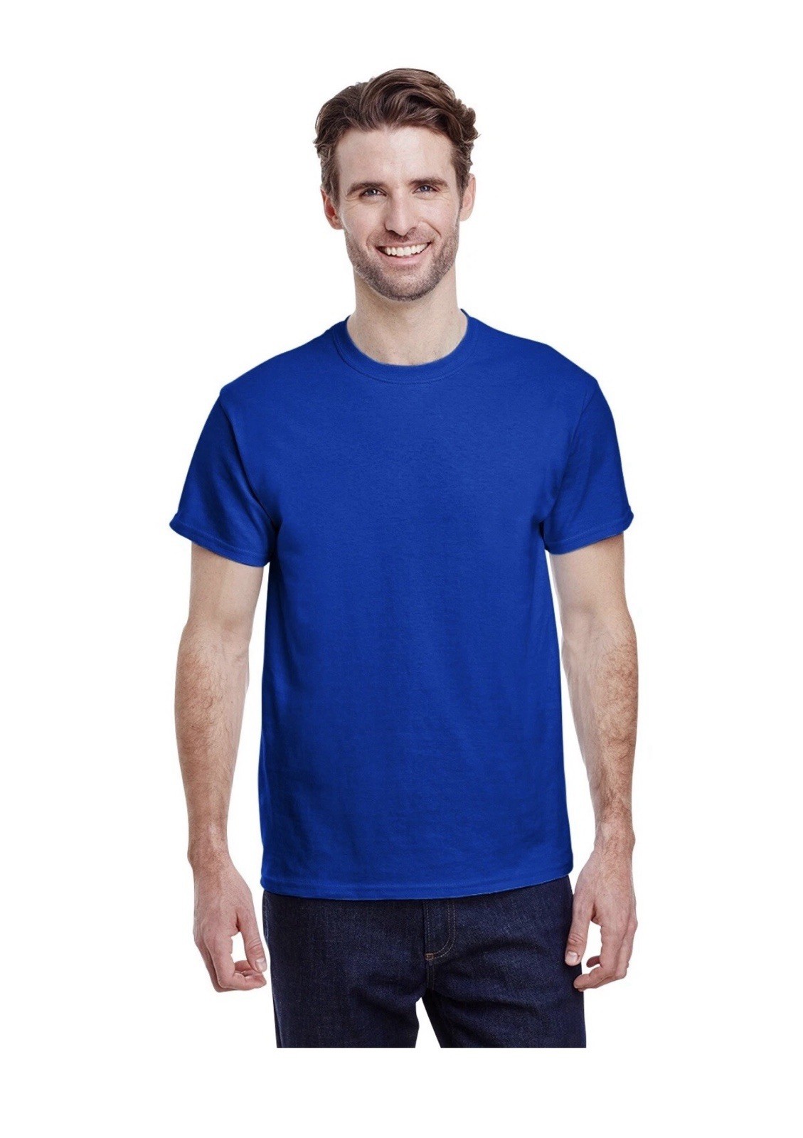 Gildan Mens G500 Solid Heavy Cotton Plain Short Sleeve Blank Casual Fit T-Shirt