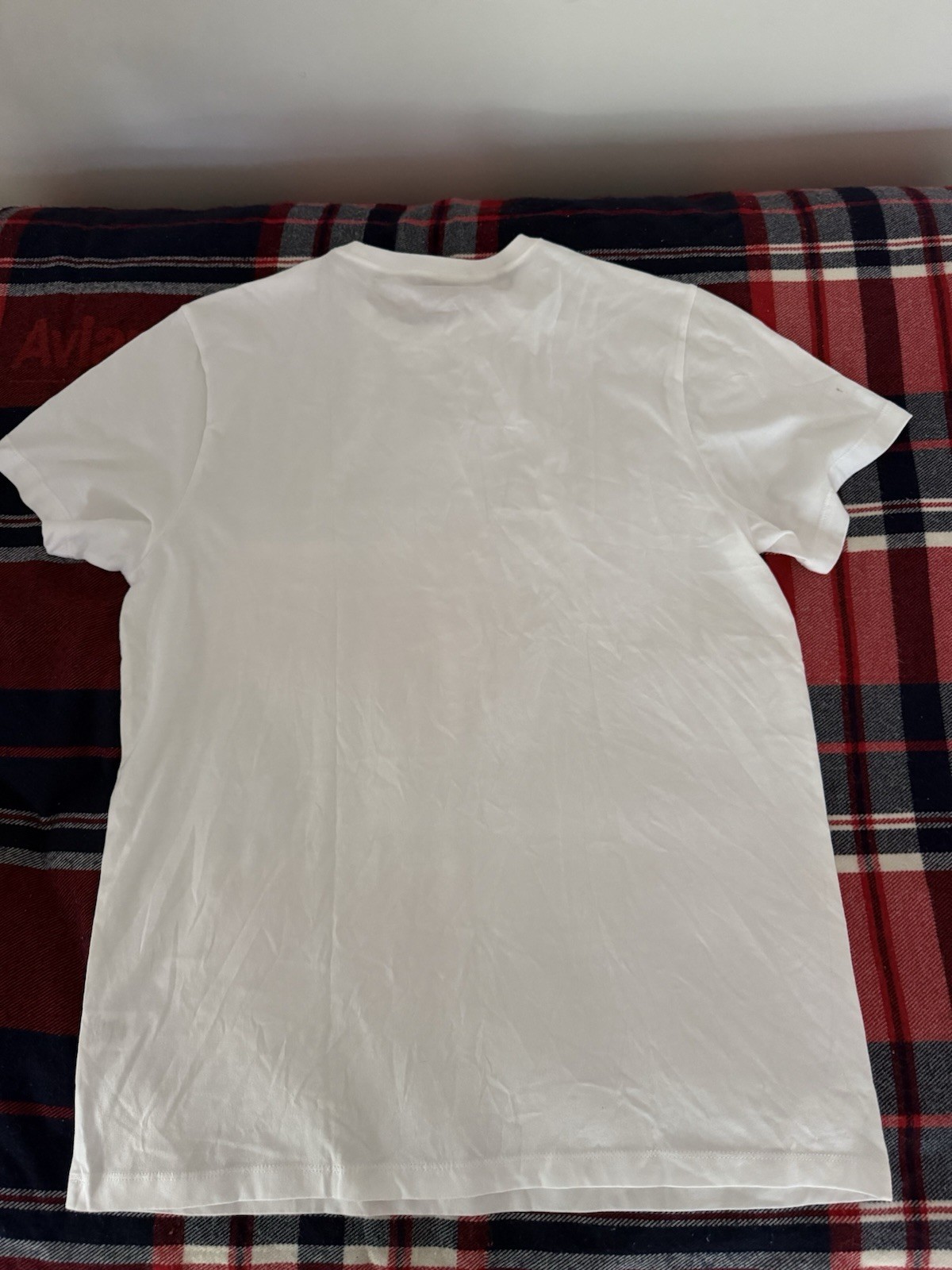 J Crew Mens Short Sleeve Crew Neck Cotton T Shirt Large White