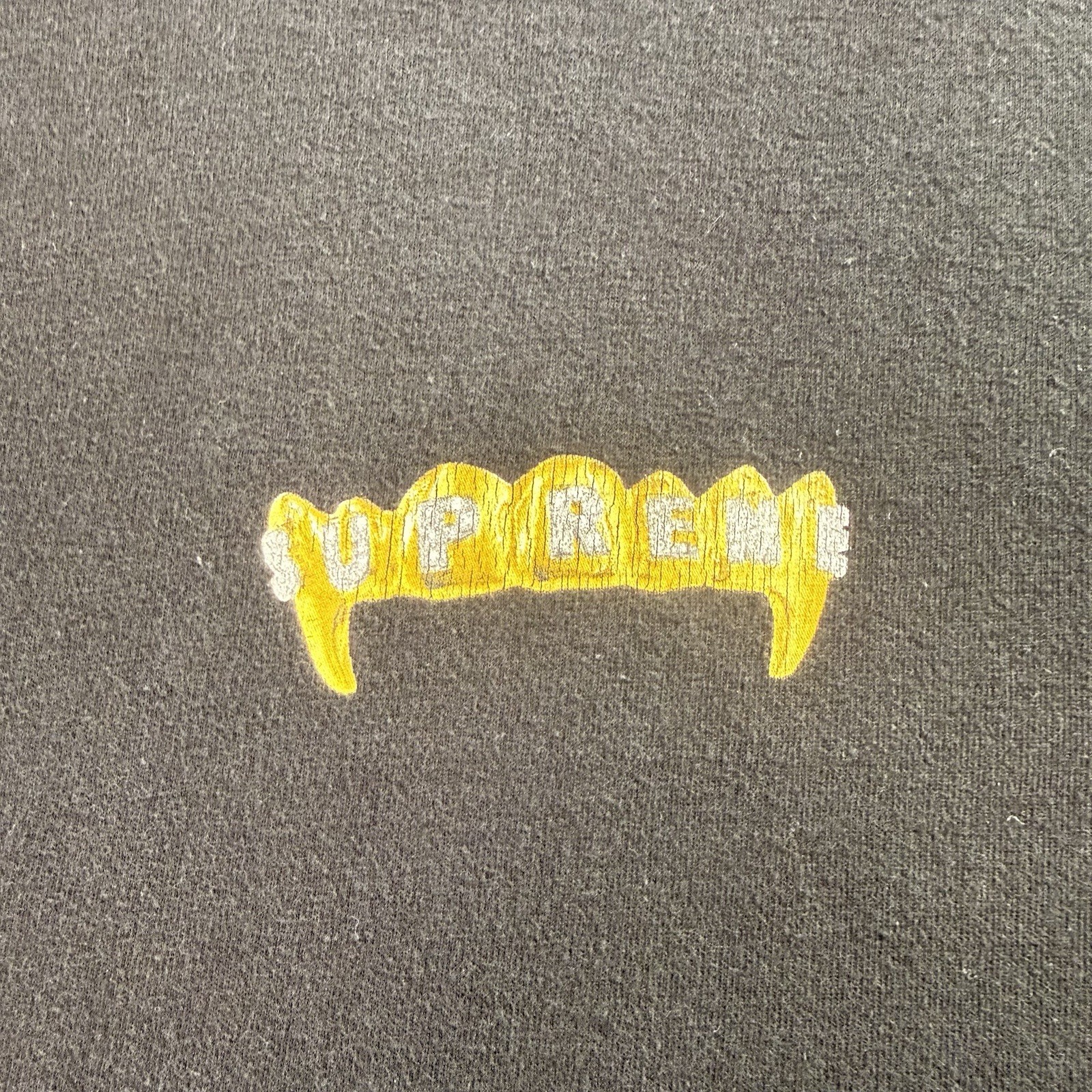 SUPREME SS19 Gold Grills Black Graphic T-Shirt MADE IN USA Adult Size Medium