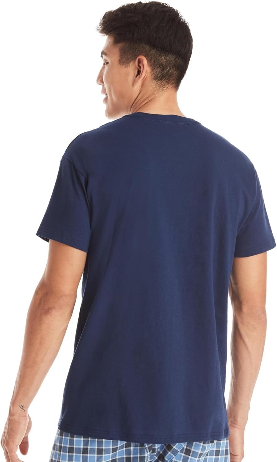 Men’s Pocket Undershirt Pack – 100% Cotton Crew Neck T-Shirt, Moisture Wicking