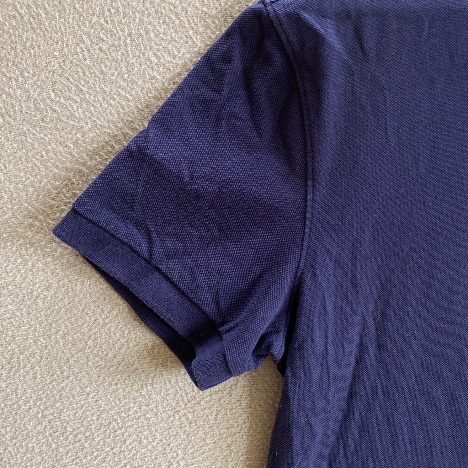 J Lindeberg Regular Fit Classic Designer Polo Pique Cotton Size Large Golf Navy