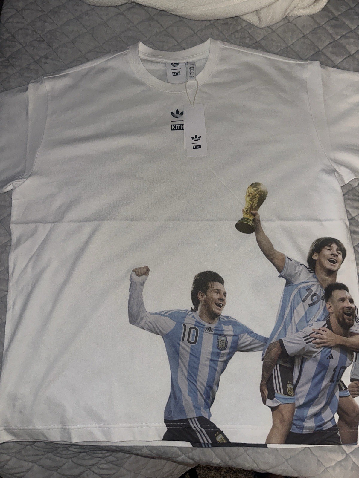 Kith X Messi X Adidas Size Large Shirt