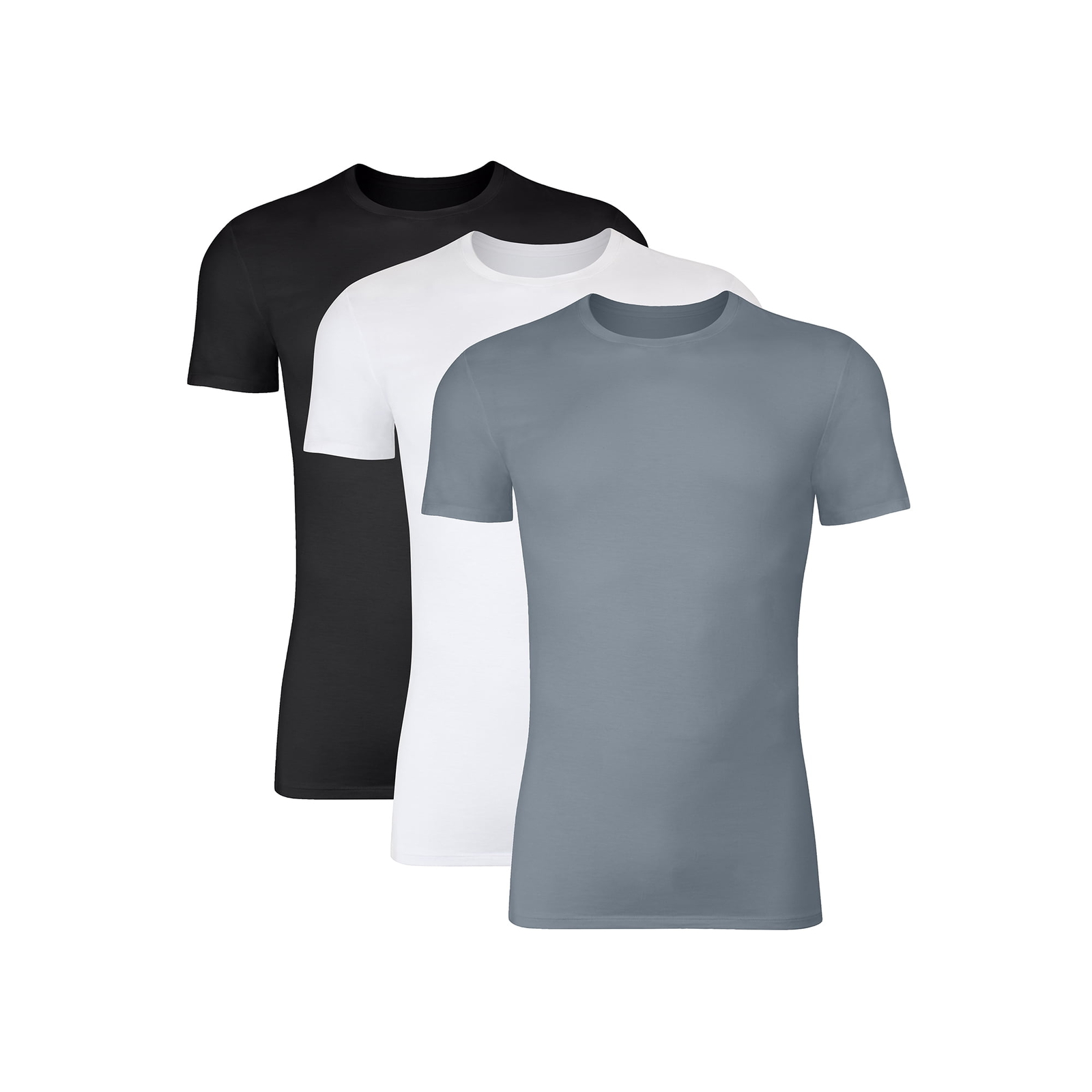Hanes Men’s Stretch Crewneck Super Soft T-Shirts Moisture-Wicking, 3-Pack: M-2XL