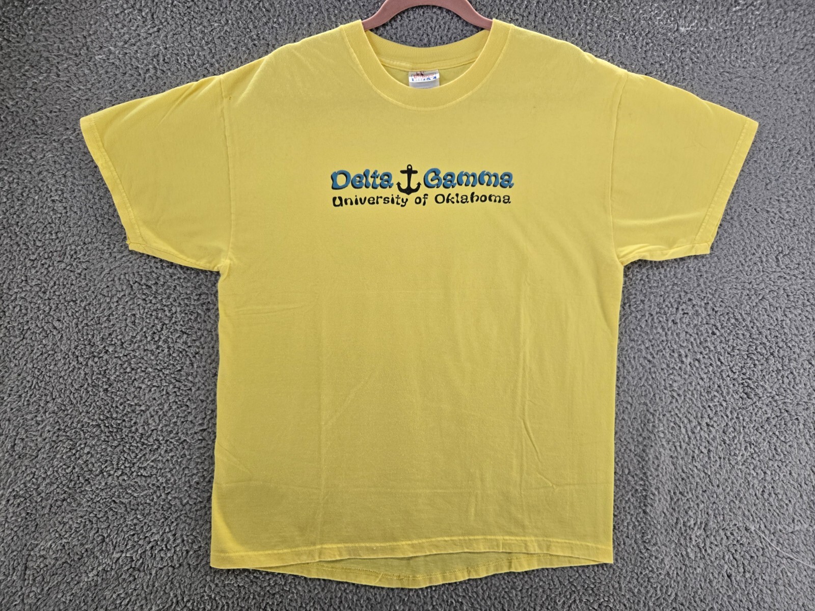 Delta Gamma Shirt Mens Large University of Oklahoma 2001 Vintage Y2K Graphic Tee