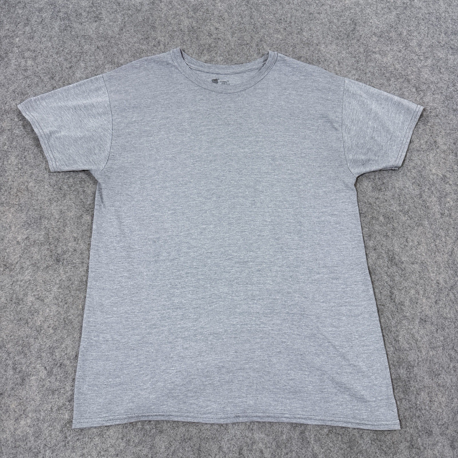 Hanes Comfort Fit Tagless Short Sleeve Casual T-Shirt Fit Men’s Size Medium Gray