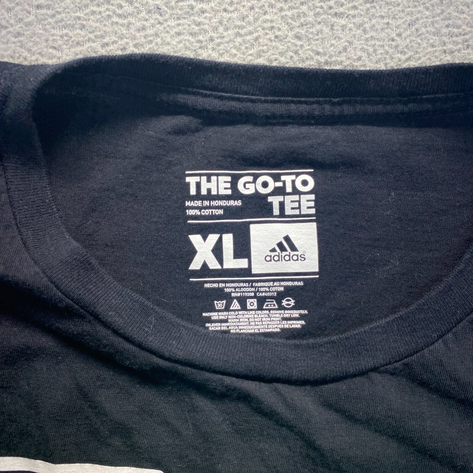 Adidas T-Shirt Men’s Sz XL Black The Go-To Tee Short Sleeve Fresh Never Fades