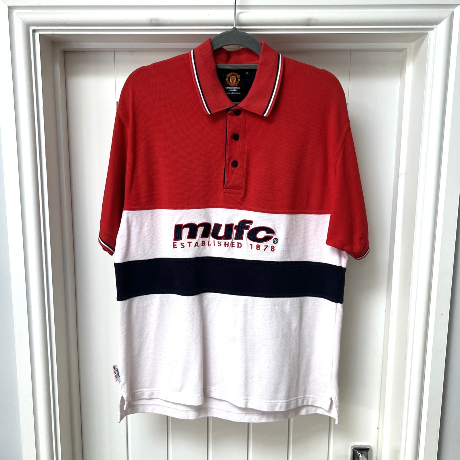 Manchester United Polo Shirt Men’s Medium Multicoloured Short Sleeved Football