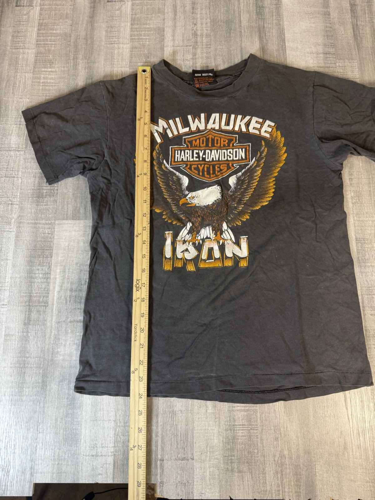 Vintage 1986 Harley Davidson Eagle Milwaukee Iron Biker Americana Mens MEDIUM