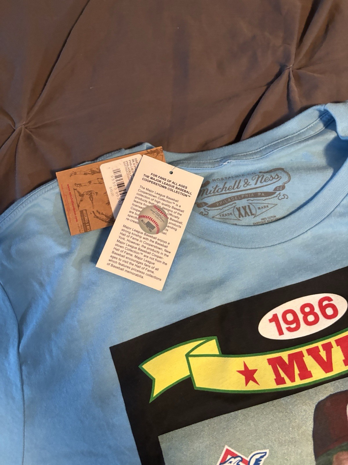 MIKE SCHMIDT Mitchell & Ness Photo Real ’86 MVP Zone Shirt 2XL