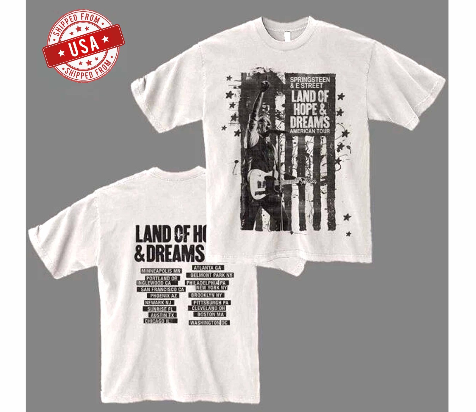 Bruce Springsteen Land Of Hope And Dreams Tour 2026 T-Shirt