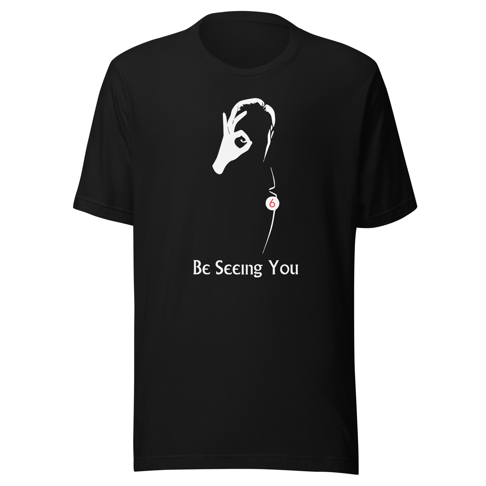 The Prisoner Be Seeing You Old Movie Unisex t-shirt Black & Navy Size S-3XL