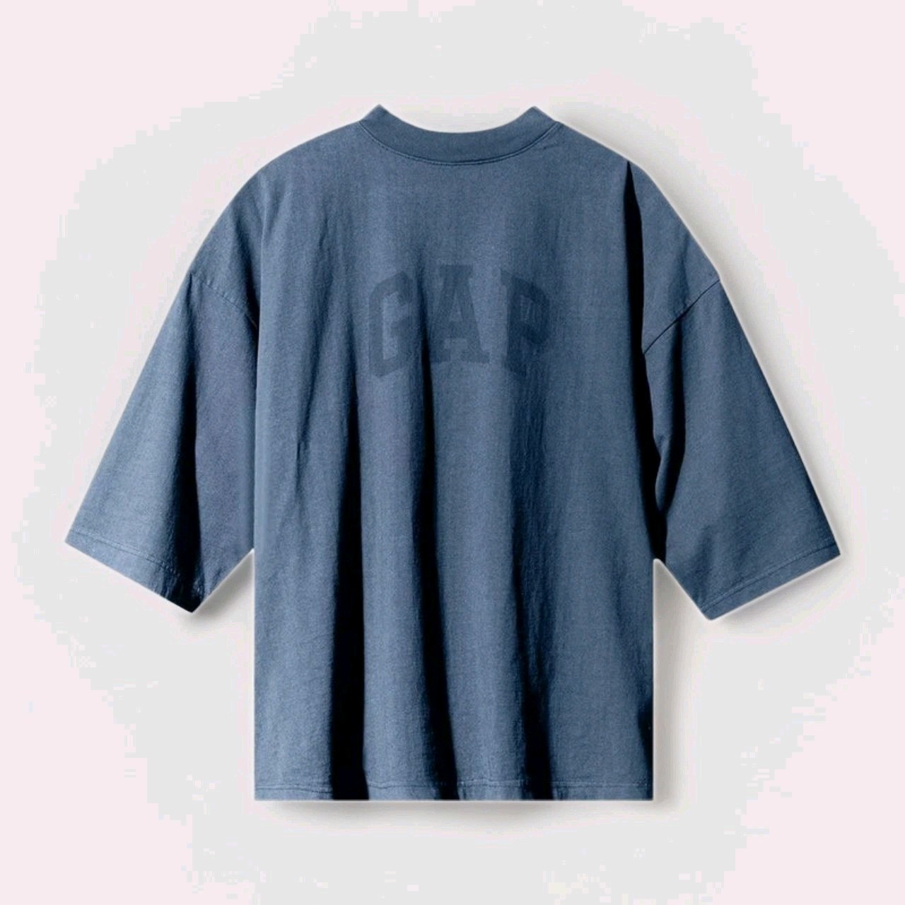 Yeezy x Gap Engineered by Balenciaga 3/4 Sleeve Tee Shirt • Medium • Dark blue