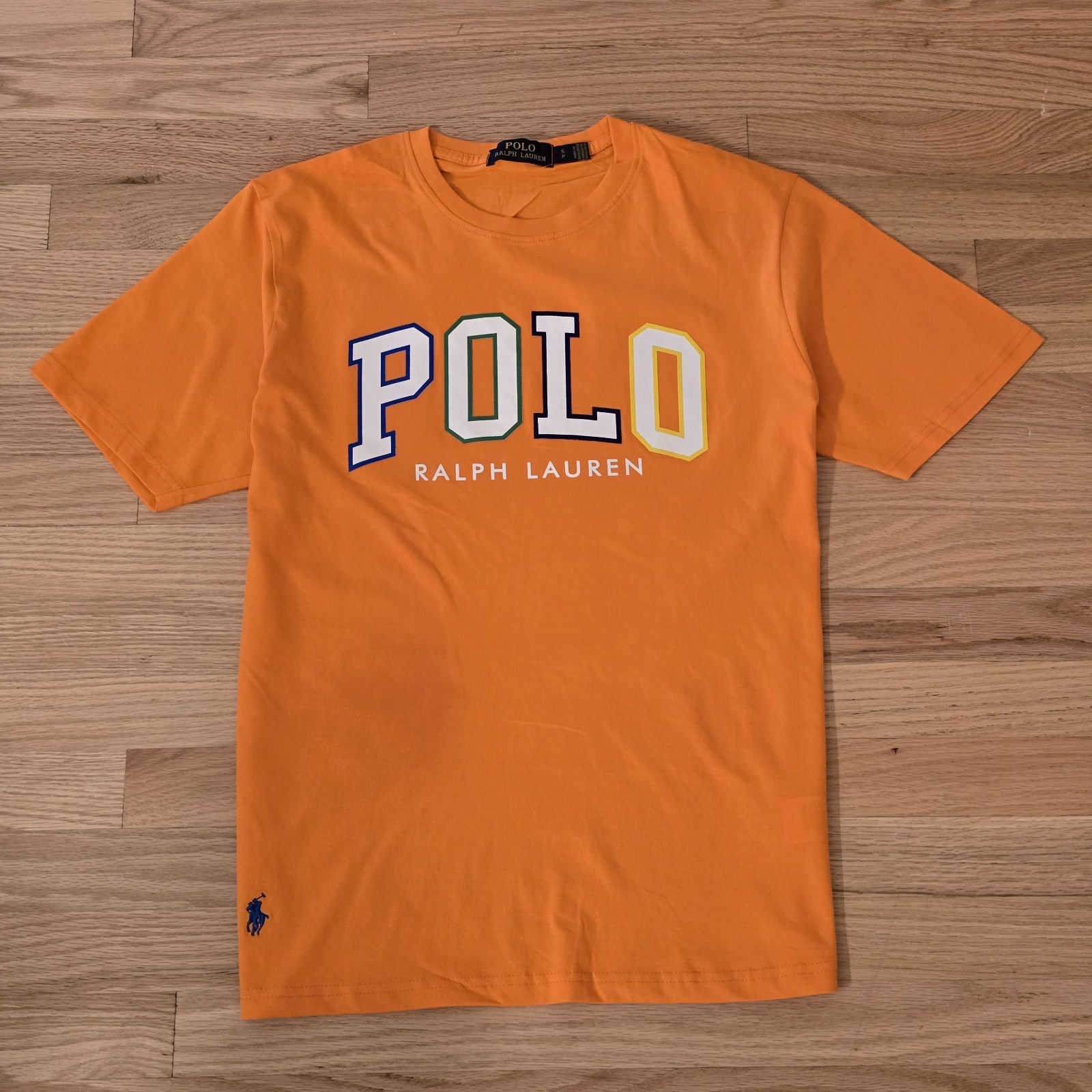 Polo Ralph Lauren Men’s Custom Slim Fit Logo Jersey T-Shirt Orange