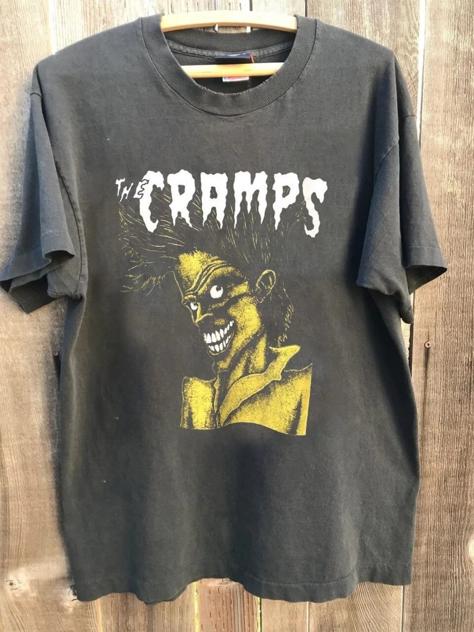 The Cramps Vintage Punk Rock Band Graphic T Shirt Charcoal S-5XL