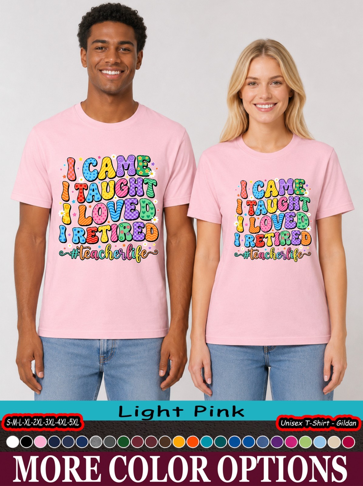 Retired Teacher Shirt, I Came I Taught I Made A Difference Tee