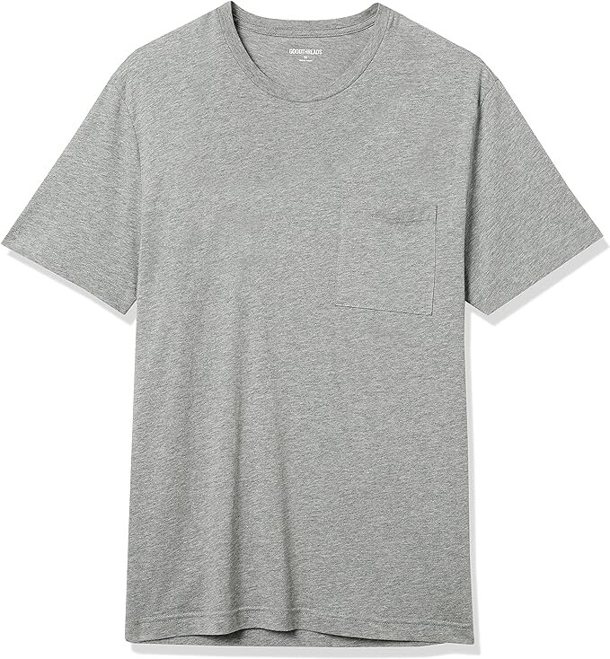 Goodthreads Men’s Slim-Fit Short-Sleeve Cotton Crewneck T-Shirt Dove Gray (M)