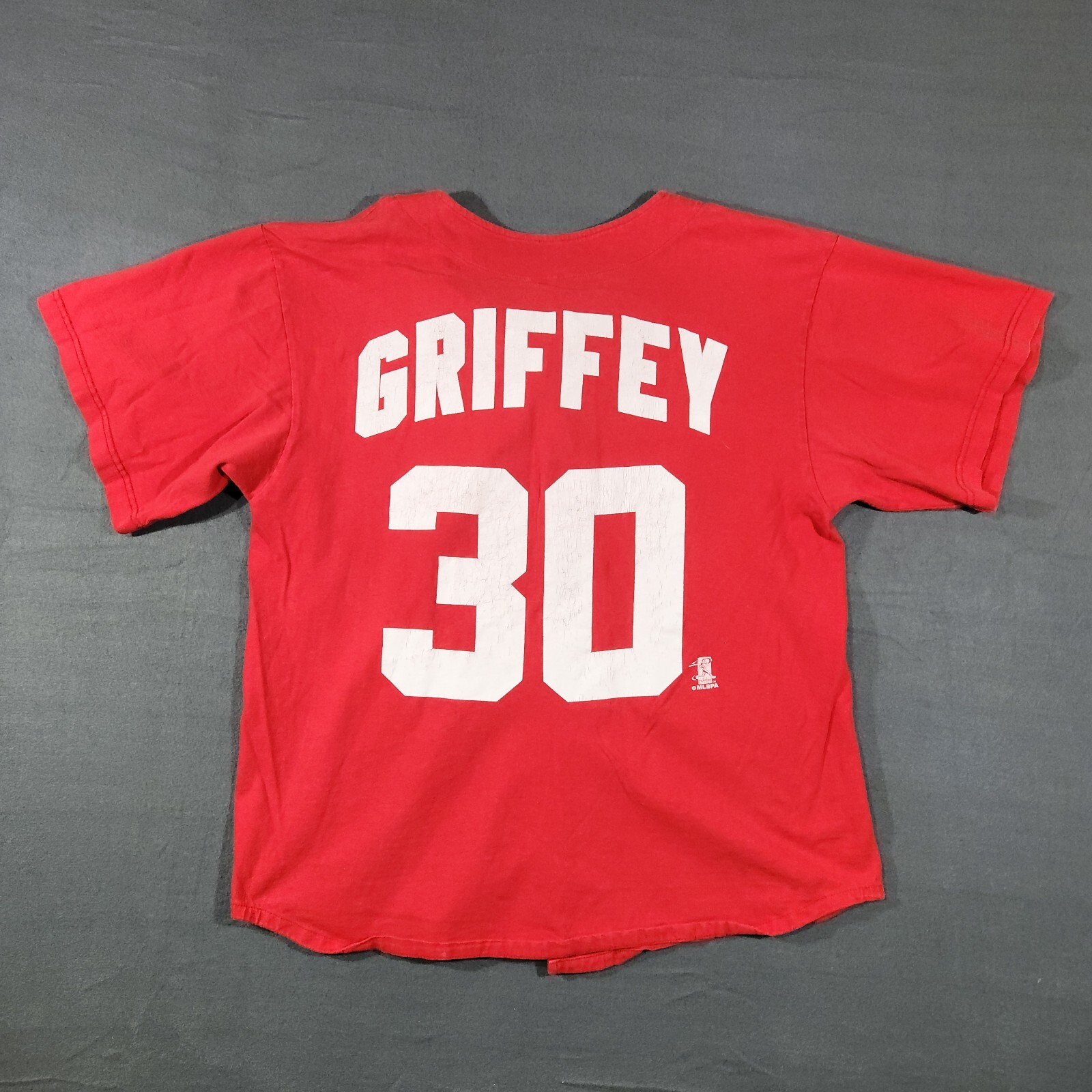 Vintage Ken Griffey Jersey Mens Size Large Reds Logo Athletic MLB Baseball