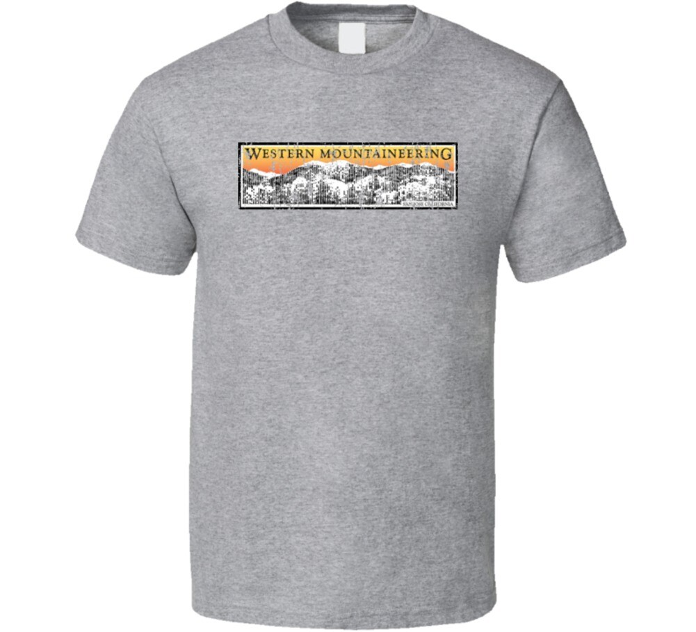 Western Mountaineering Camping Outdoors Lover Cool Trendy Worn Look T Shirt