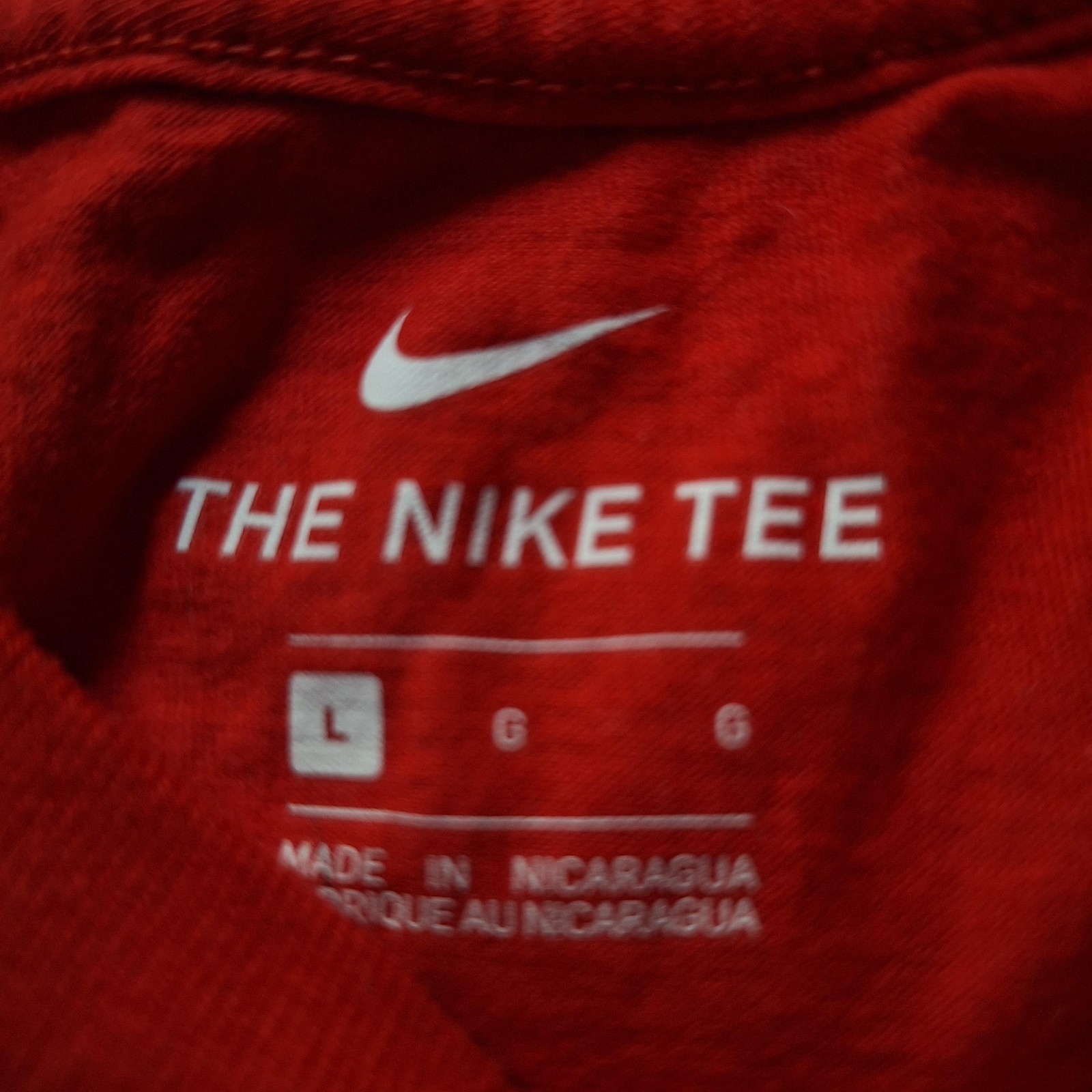 Nike Shirt Mens Large Red The Nike Tee Just Do It Graphic Swoosh T-Shirt Sports